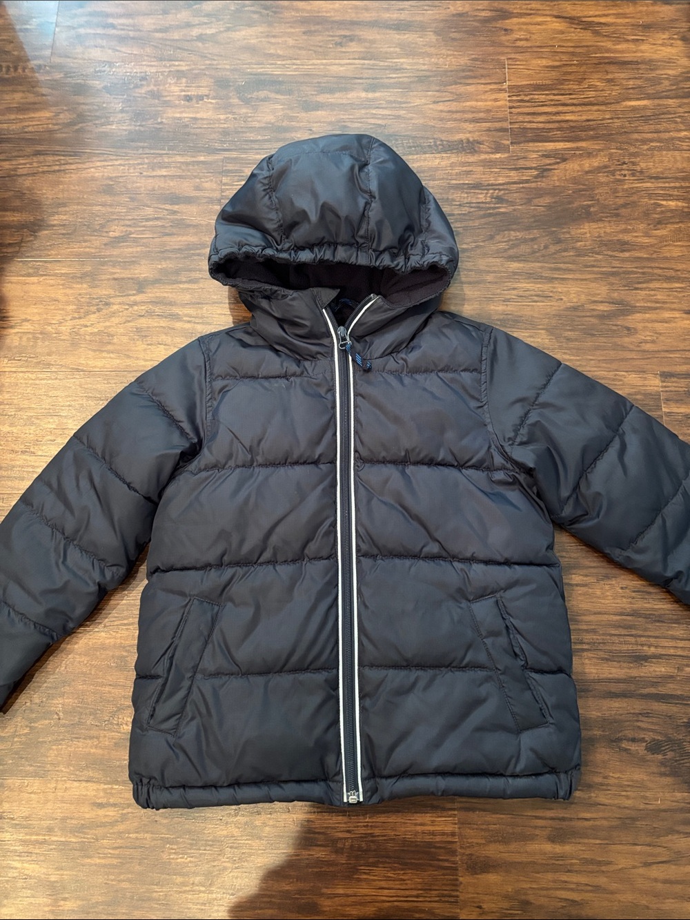 Crewcuts Boys Navy Hooded Puffer Jacket